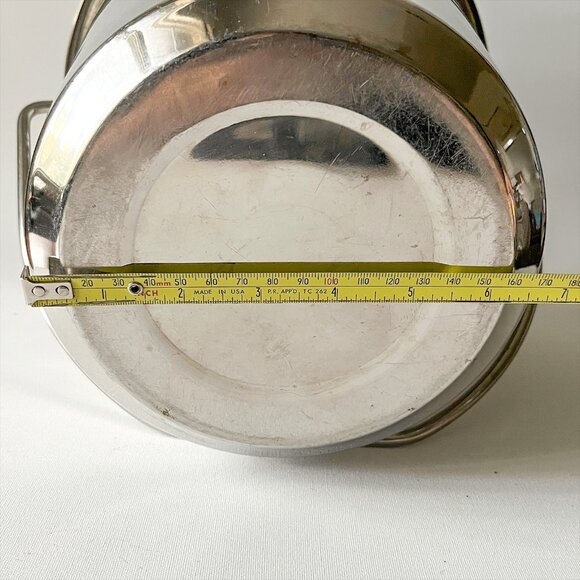 6L Heavy Duty Stainless Steel Round Bucket with Handle for Home Kennel Farm - Picture 6 of 6